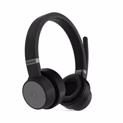 Casque sans Fil Lenovo Go Wireless ANC - Noir - Bureau et Centre d'appels Bluetooth