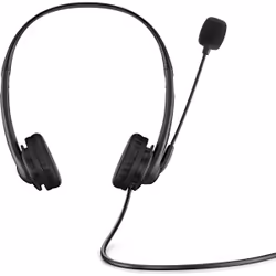 HP Casque stéréo 3,5mm G2, Avec fil, Bureau/Centre d'appels, 88 g, Casque, Noir