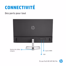 HP M27fe écran plat de PC 27" Full HD LCD Noir, Argent - Vue supplémentaire 10