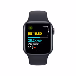 Apple Watch SE OLED 40 mm Noir Wifi GPS - Vue supplémentaire 3