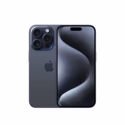 Apple iPhone 15 Pro , 15,5 cm (6.1"), 2556 x 1179 pixels, 256 Go, 48 MP, iOS 17, Titane, Bleu