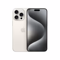Apple iPhone 15 Pro Max , 17 cm (6.7"), 2796 x 1290 pixels, 256 Go, 48 MP, iOS 17, Titane, Blanc
