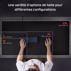 HyperX Tapis Pulsefire – Tapis de souris de gaming – Tissu (XL) - Vue supplémentaire 9