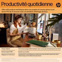HP V27i G5 écran plat de PC 27" Full HD Noir - Vue supplémentaire 9