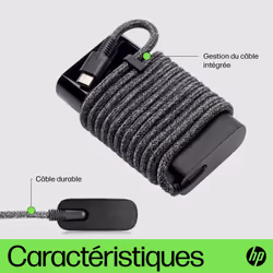 HP Chargeur pour ordinateur portable USB-C 65 W - Vue supplémentaire 4