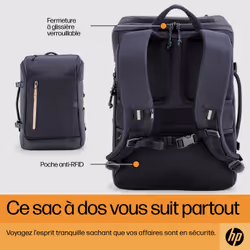 HP Sac à dos pour ordinateur portable Travel 25 litres 15,6 pouces (gris acier) - Vue supplémentaire 9
