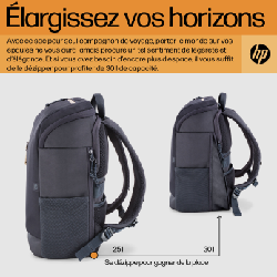 HP Sac à dos pour ordinateur portable Travel 25 litres 15,6 pouces (bleu)