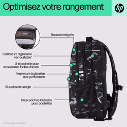 HP Sac à dos Campus XL imprimé marbre - Vue supplémentaire 11