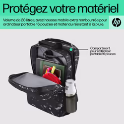 HP Sac à dos Campus XL imprimé marbre - Vue supplémentaire 9