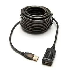 BlueRigger USB 2.0 Male to Female, 10m câble USB USB A Noir