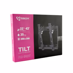 SBOX PLB-3422T support pour téléviseur 43" Noir - Vue supplémentaire 4