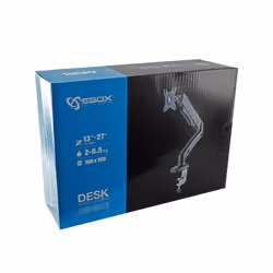 SBOX LCD-S012 support d'écran plat pour bureau 27" Noir, Quartz métallisé - Vue supplémentaire 2