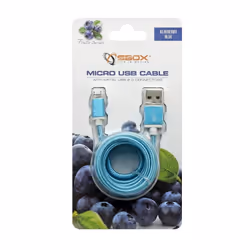 SBOX USB-10315BL câble USB 1,5 m USB 2.0 USB A Micro-USB B Bleu