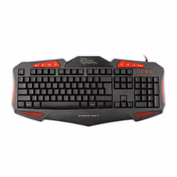 White Shark GK-1621 Shogun clavier USB QWERTY Anglais américain Noir, Rouge