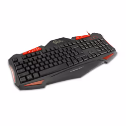 White Shark GK-1621 Shogun clavier USB QWERTY Anglais américain Noir, Rouge