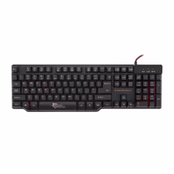White Shark GK-1622 Samurai, Taille réelle (100 %), USB, Clavier à membrane, QWERTY, LED, Noir