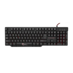 White Shark GK-1622 Samurai clavier USB QWERTY Anglais américain Noir