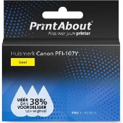 PrintAbout PFI-107Y cartouche d'encre Compatible Jaune