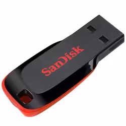 SanDisk Cruzer Blade lecteur USB flash 8 Go USB Type-A 2.0 Noir, Rouge - Vue supplémentaire 5