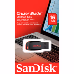 SanDisk Cruzer Blade lecteur USB flash 16 Go USB Type-A 2.0 Noir, Rouge