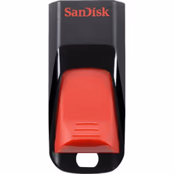 SanDisk Cruzer Edge, 16GB, 16 Go, USB Type-A, 2.0, Slide, Noir, Rouge