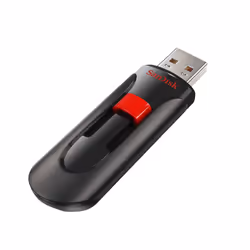 Sandisk Cruzer Glide lecteur USB flash 128 Go USB Type-A 2.0 Noir, Rouge - Vue supplémentaire 3
