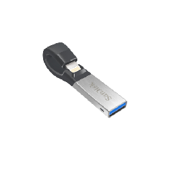 SanDisk iXpand lecteur USB flash 16 Go USB Type-A / Lightning 3.2 Gen 1 (3.1 Gen 1) Noir, Argent