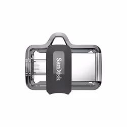SanDisk Ultra Dual m3.0 lecteur USB flash 256 Go USB Type-A / Micro-USB 3.2 Gen 1 (3.1 Gen 1) Noir, Argent, Transparent - Vue supplémentaire 4