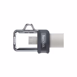 SanDisk Ultra Dual m3.0 lecteur USB flash 256 Go USB Type-A / Micro-USB 3.2 Gen 1 (3.1 Gen 1) Noir, Argent, Transparent - Vue supplémentaire 5