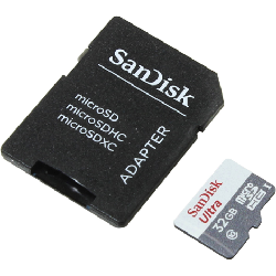 SanDisk Ultra MicroSDHC 32GB UHS-I + SD Adapter 32 Go Classe 10
