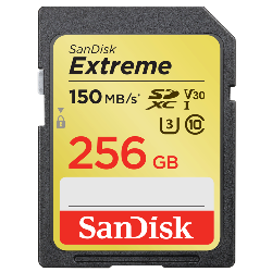 SanDisk Exrteme 256 GB 256 Go SDXC UHS-I Classe 10
