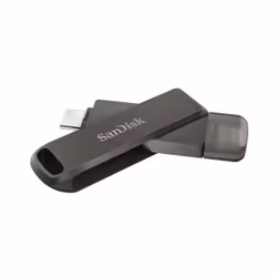 SanDisk iXpand, 256 Go, USB Type-C / Lightning, 3.2 Gen 1 (3.1 Gen 1), Pivotant, Protection par mot de passe, Noir