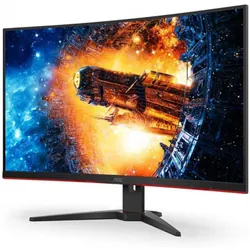 AOC C32G2E écran plat de PC 32" Full HD Noir, Rouge
