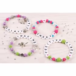 Make it Real - Kit 4 Bracelets Alphabet Avec Breloques - Vue supplémentaire 5
