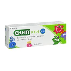 Kids Dentifrice Fluore + Isomalt 2-6 Ans 50ml Gum