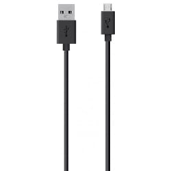 Belkin USB A - Micro-USB, 2m câble USB USB 2.0 Micro-USB B Noir