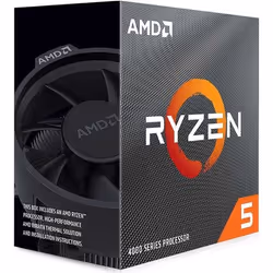 AMD Ryzen 5 4500, AMD Ryzen™ 5, Emplacement AM4, 7 nm, AMD, 3,6 GHz, 64-bit