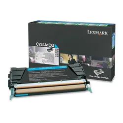 Lexmark C734A1CG Cartouche de toner Original Cyan