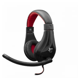 White Shark Serval Casque Avec fil Arceau Jouer Noir, Rouge