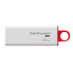 Kingston Technology DataTraveler G4 lecteur USB flash 32 Go USB Type-A 3.2 Gen 1 (3.1 Gen 1) Rouge, Blanc