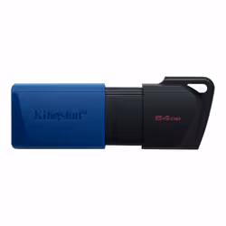 Kingston Technology DataTraveler Exodia M, 64 Go, USB Type-A, 3.2 Gen 1 (3.1 Gen 1), Slide, 10 g, Noir, Bleu