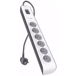 Belkin BSV603vf2M, 650 J, 6 sortie(s) CA, Blanc, 2 m