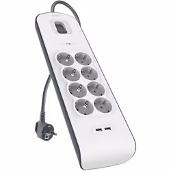 Belkin BSV804VF2M, 900 J, 8 sortie(s) CA, Blanc, 2 m