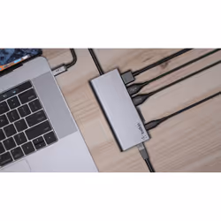 Belkin F4U092BTSGY station d'accueil USB 3.2 Gen 1 (3.1 Gen 1) Type-C Gris - Vue supplémentaire 9