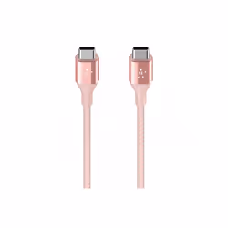 Belkin F2CU050BT04-C00, 1,2 m, USB C, USB C, Mâle/Mâle, 480 Mbit/s, Rose