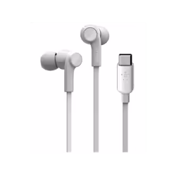 Belkin ROCKSTAR, Écouteurs, écouteur, Blanc, Boutons, 1,12 m, Blanc
