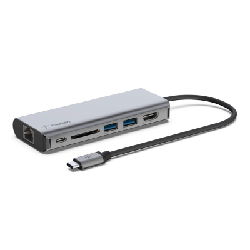 Belkin AVC008BTSGY hub & concentrateur USB 3.2 Gen 1 (3.1 Gen 1) Type-C 5000 Mbit/s Noir, Gris
