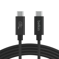 Belkin INZ004BT2MBK câble USB 2 m USB4 Gen 2x2 USB C Noir