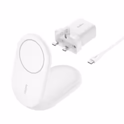 Belkin BoostCharge Écouteurs, Smartphone Blanc USB Recharge sans fil Charge rapide Intérieure - Vue supplémentaire 2