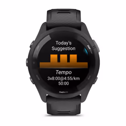 Garmin Forerunner 265 3,3 cm (1.3") AMOLED 46 mm Numérique 416 x 416 pixels Écran tactile Noir Wifi GPS (satellite) - Vue supplémentaire 2